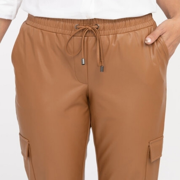 10P • Cleo • Vegan Leather Cargo Joggers - Picture 5 of 5
